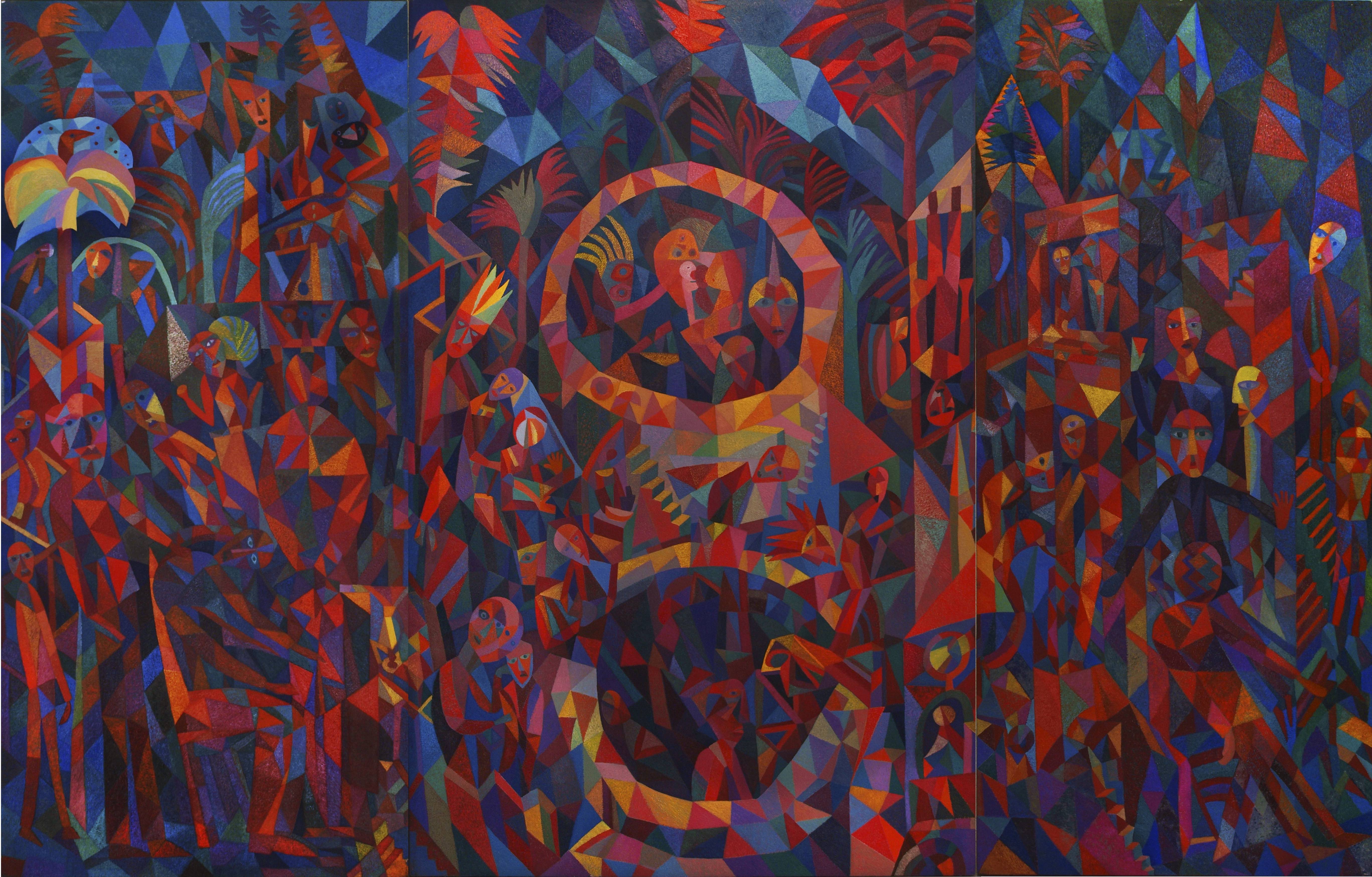 The Tempest, c.1995, Dave Pearson. Dave Pearson: Return to Byzantium at The Turnpike, Leigh (Greater Manchester)
