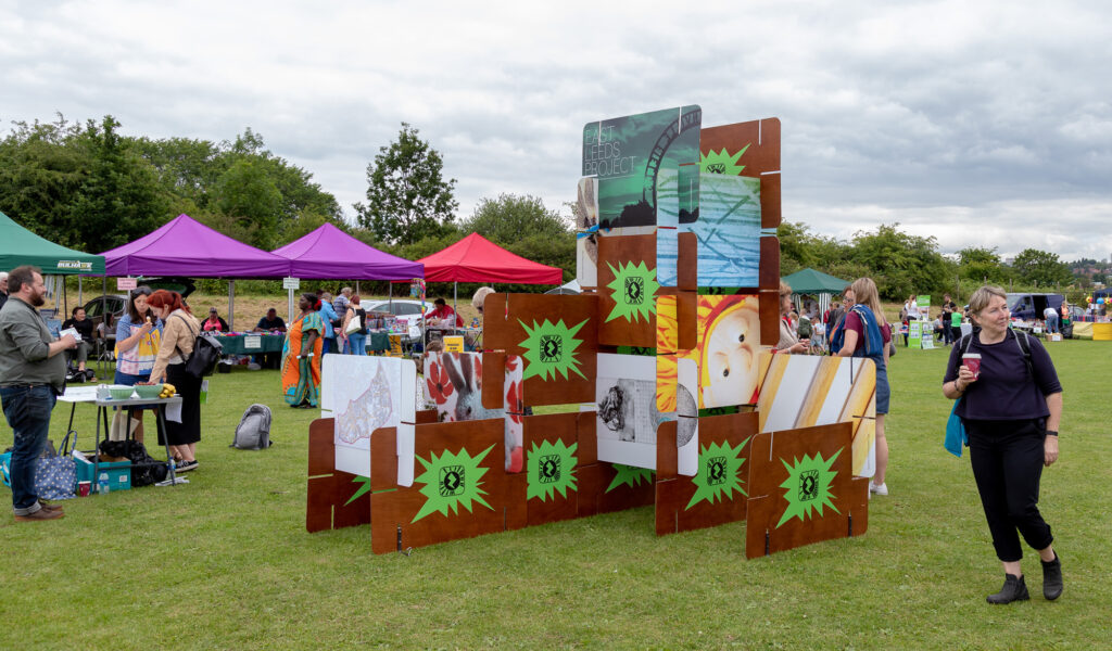 an outdoor installation for Gipton Gala